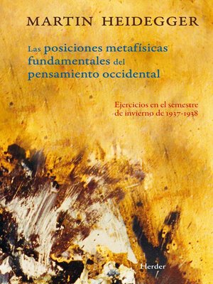 cover image of Posiciones metafísicas fundamentales del pensamiento occidental